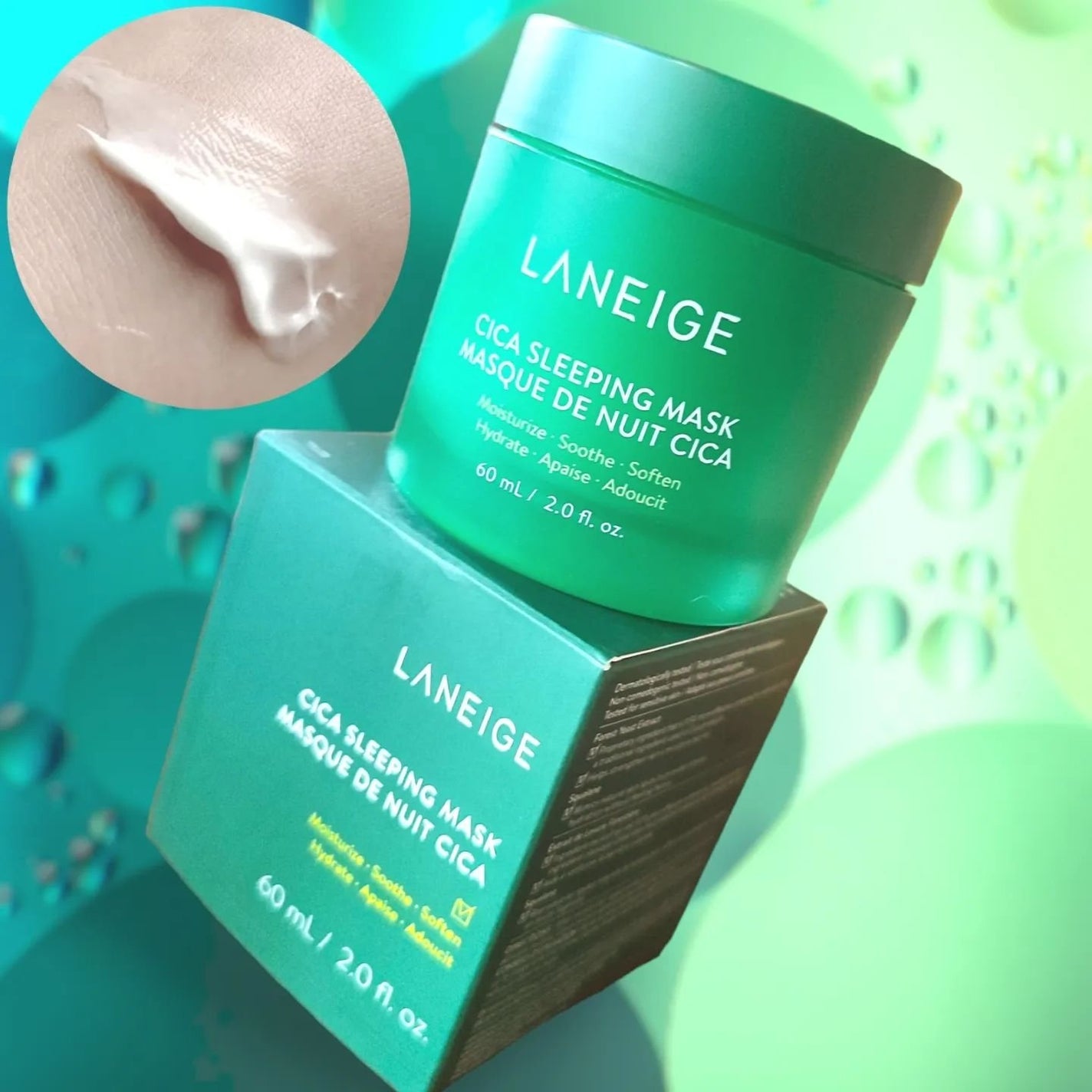 シカスリーピングマスク/LANEIGE/フェイスクリームを使ったクチコミ(4枚目)