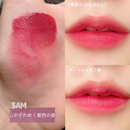 オールタイム ムード ベルベットティント/saat insight/リップティントを使ったクチコミ(4枚目)
