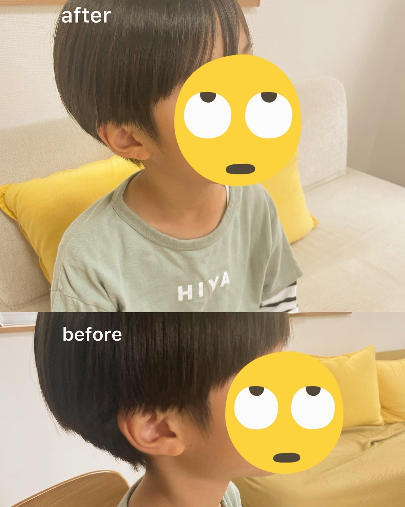 namugi122 on LIPS 「ヘアカットモンスター👾\かんたん前髪セルフカッター/意外と子ど..」(3枚目)