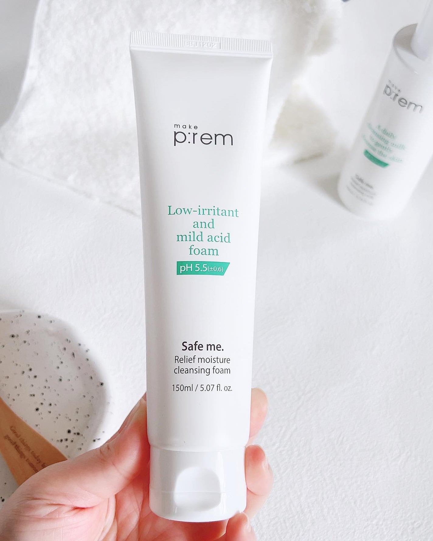セーフミー リリーフモイスチャー クレンジングフォーム/make prem/洗顔フォームを使ったクチコミ(5枚目)