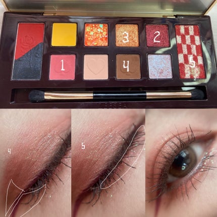 アリスドリームランドシリーズ 12色アイシャドウパレット(ZEESEA×大英博物館)/ZEESEA/アイシャドウパレットを使ったクチコミ(3枚目)