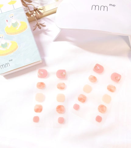 シンデレラネイル(切らなくていいジェルネイルシール)/mmme/ネイルシールを使ったクチコミ(3枚目)