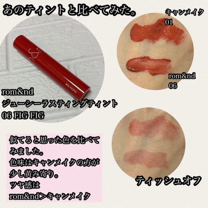 ジューシーリップティント/キャンメイク/口紅を使ったクチコミ(3枚目)