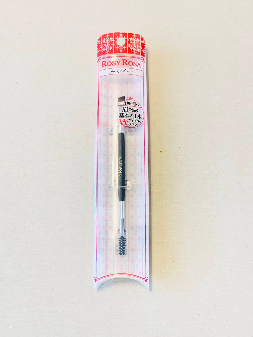 ダブルエンドアイブロウブラシ スクリュータイプ/ロージーローザ/メイクブラシを使ったクチコミ(2枚目)