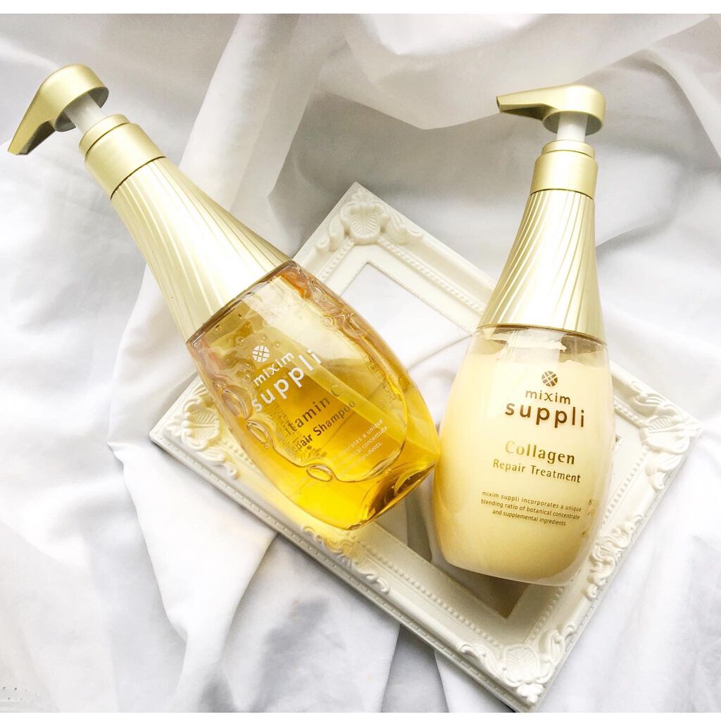ビタミン リペアシャンプー／コラーゲン リペアヘアトリートメント/mixim suppli/市販シャンプーを使ったクチコミ（1枚目）