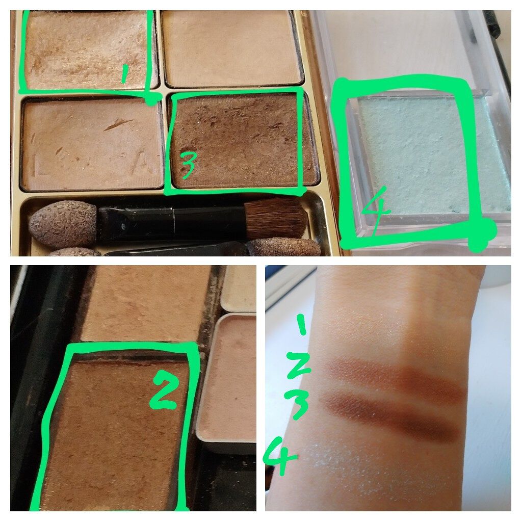 スキンモデリングアイズ/LUNASOL/アイシャドウパレットを使ったクチコミ（2枚目）