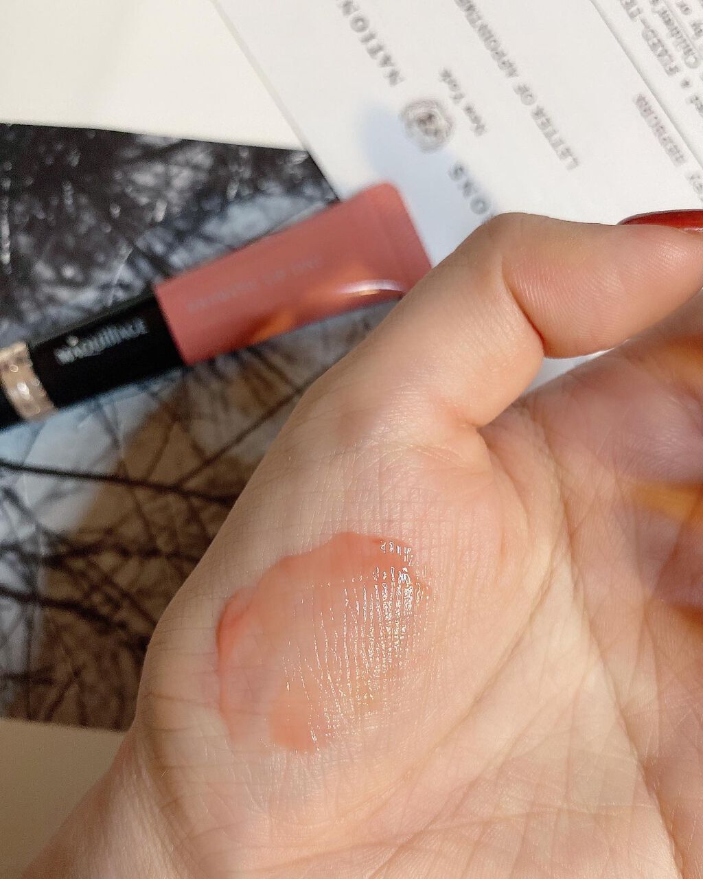 ドラマティックリップティント/マキアージュ/リップティントを使ったクチコミ（2枚目）