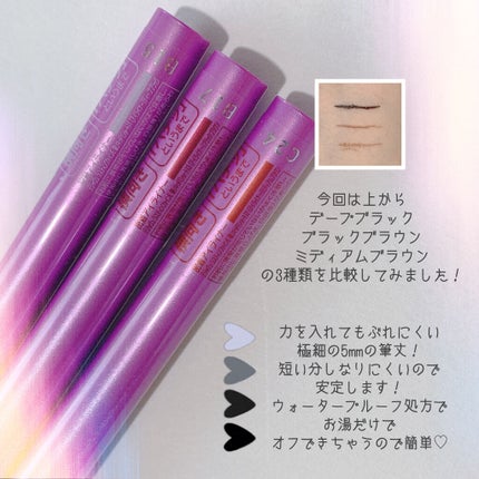 「密着アイライナー」ショート筆リキッド/デジャヴュ/リキッドアイライナーを使ったクチコミ(2枚目)