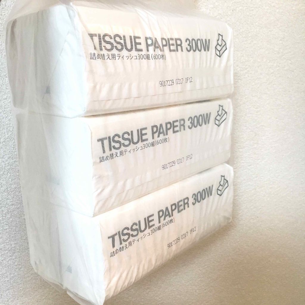 木箱式ティッシュケース/3COINS/ティッシュを使ったクチコミ(2枚目)