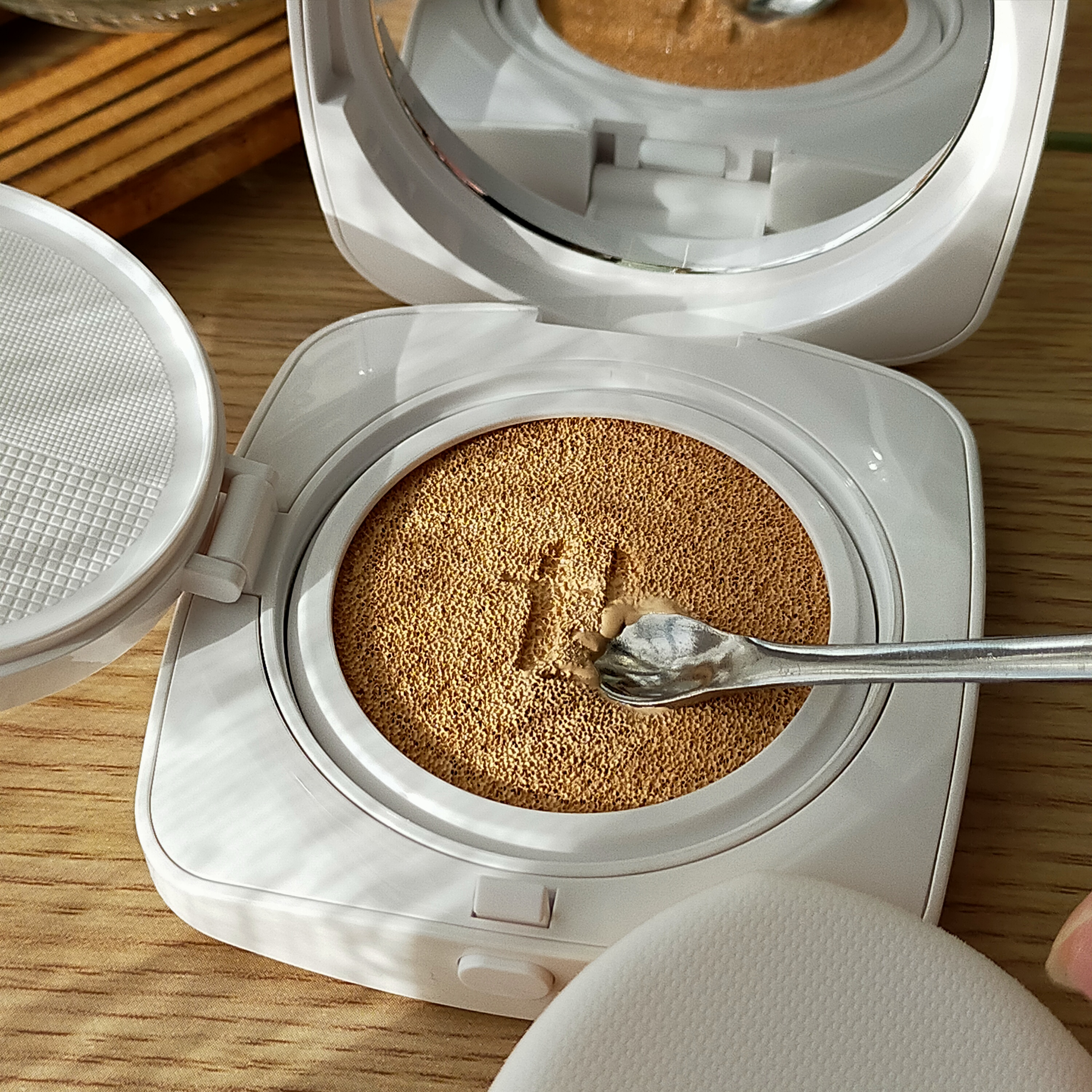 レイヤリングフィットカバークッションEX/TFIT/クッションファンデーションを使ったクチコミ（2枚目）