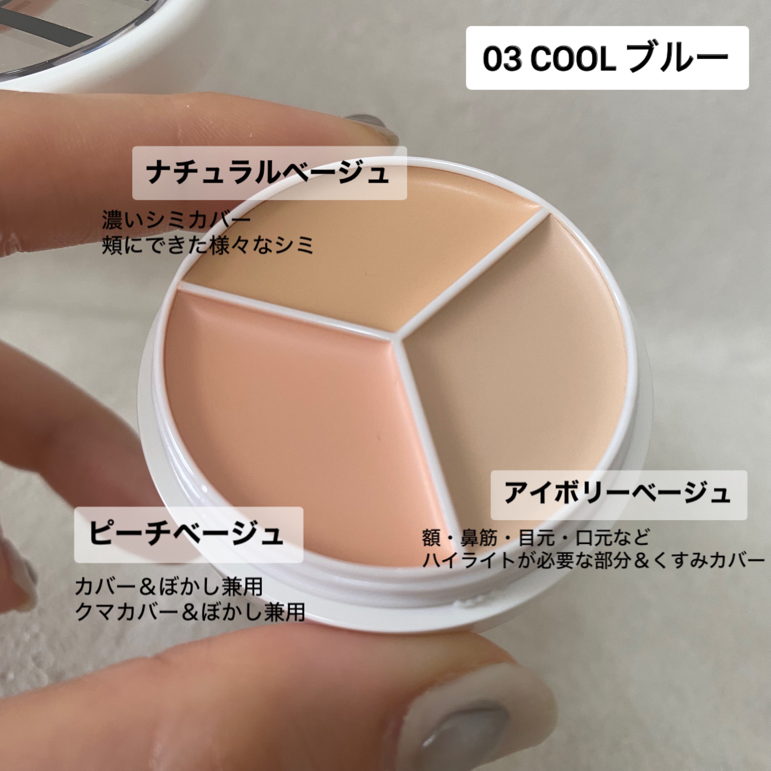 カバーアッププロコンシーラー/TFIT/パレットコンシーラーを使ったクチコミ（2枚目）