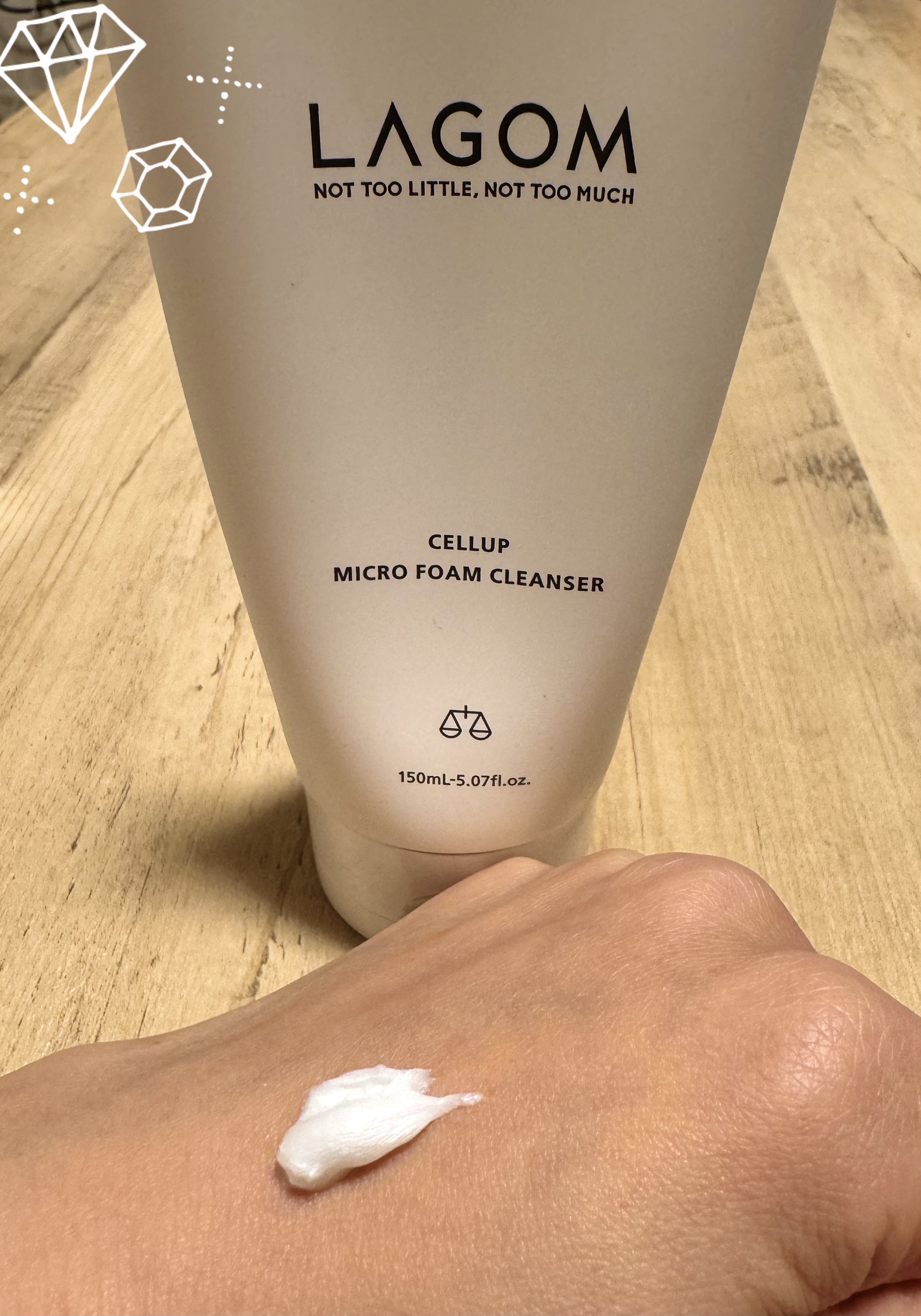マイクロフォーム クレンザー(夜用洗顔)/LAGOM /クレンジングクリームを使ったクチコミ（3枚目）