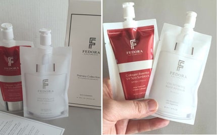 コラーゲン エッセンシャル UV スパ サンブロック/FEDORA AESTHETIC/日焼け止めクリームを使ったクチコミ(1枚目)