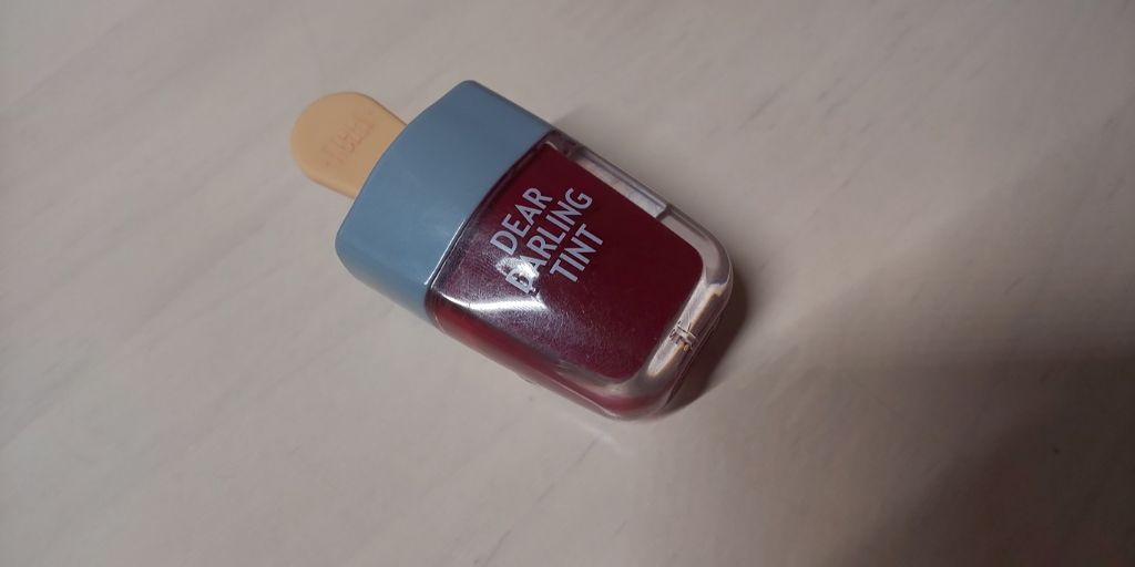 ディアダーリン ウォータージェルティント (アイスティント)/ETUDE/口紅を使ったクチコミ(3枚目)