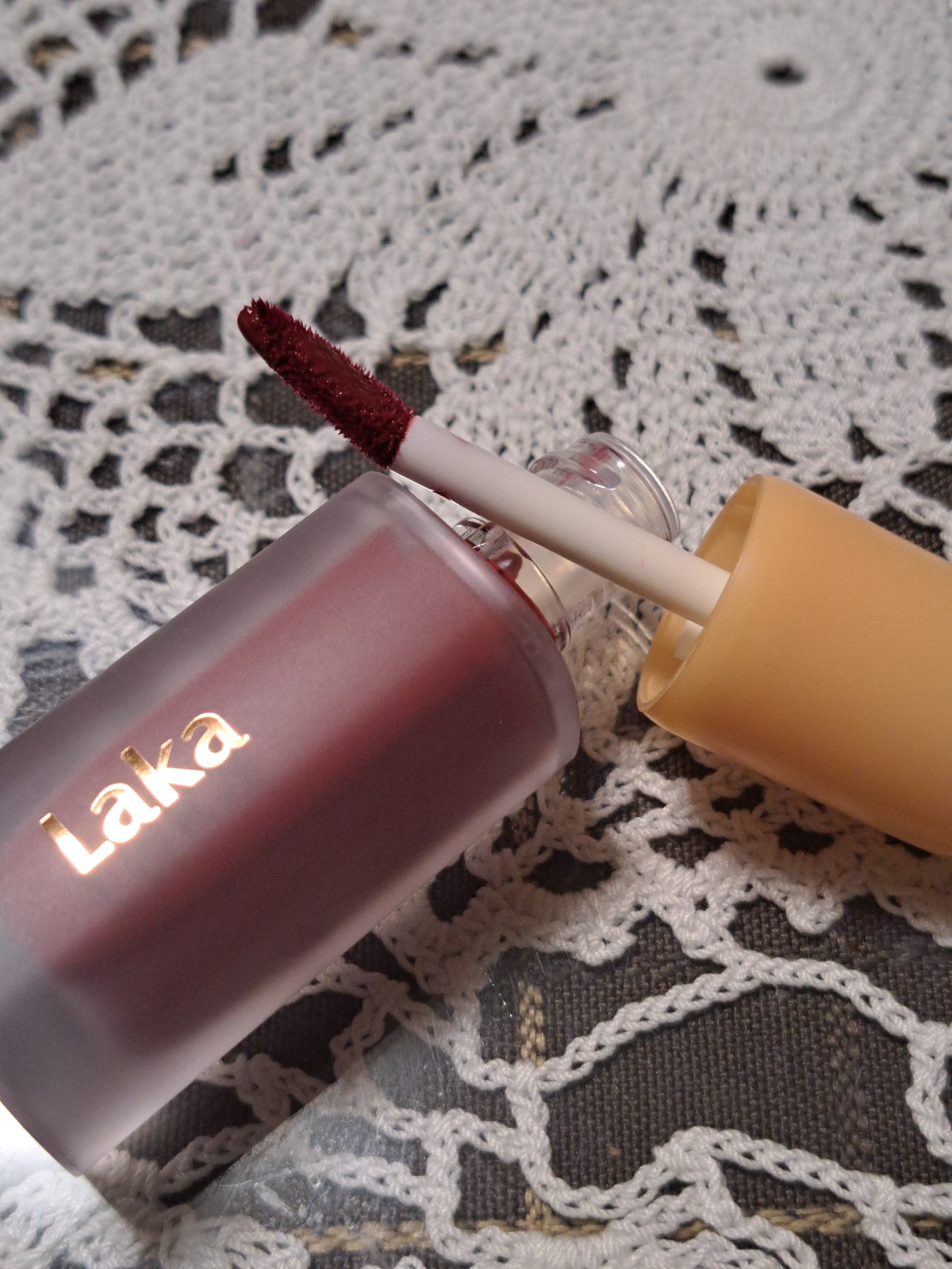 フルーティーグラムティント 104 チェリー/Laka/リップティントを使ったクチコミ（2枚目）