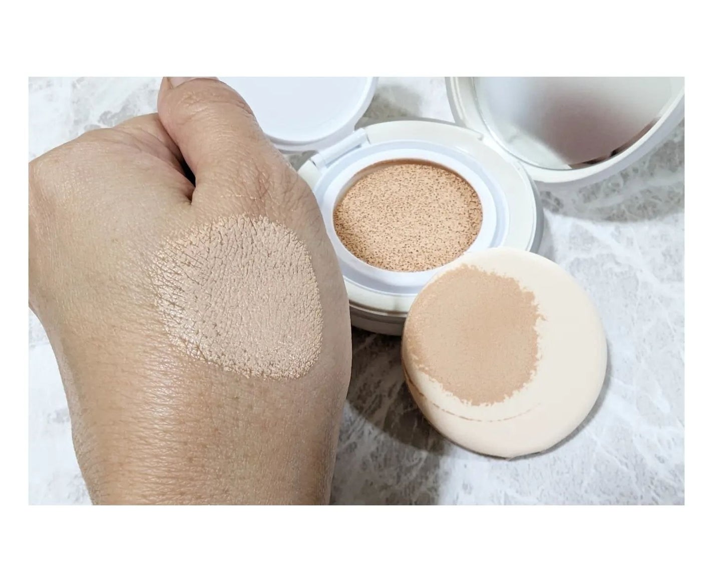 カーミンググロウアップクッションファンデーション/favs/リキッドファンデーションを使ったクチコミ(3枚目)