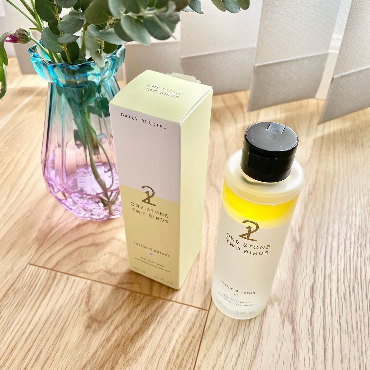 オイルインローション/ONE STONE TWO BIRDS/化粧水を使ったクチコミ（2枚目）