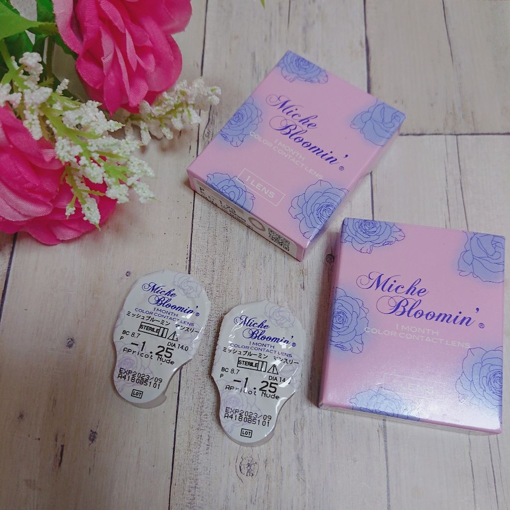 ミッシュ ブルーミン マンスリー (クォーターヴェール シリーズ/イノセント シリーズ)/ミッシュブルーミン/1ヶ月(1MONTH)カラコンを使ったクチコミ(1枚目)