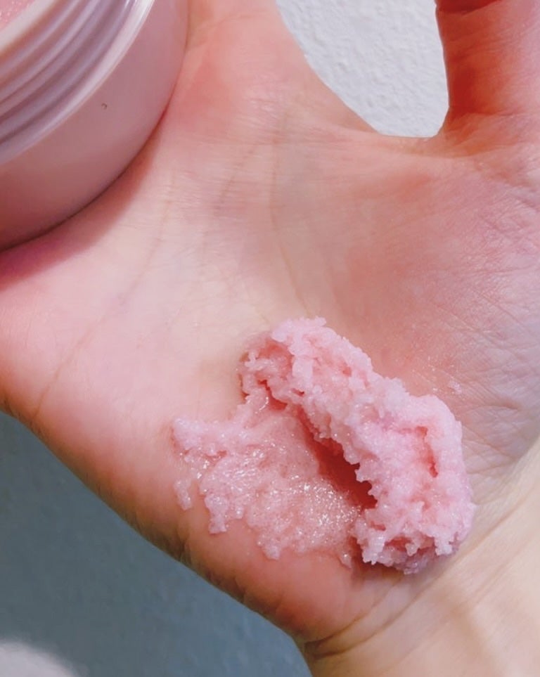 Q+Me スウィート ボム タラソ スクラブ/AGARISM/バスト・ヒップケアを使ったクチコミ(3枚目)