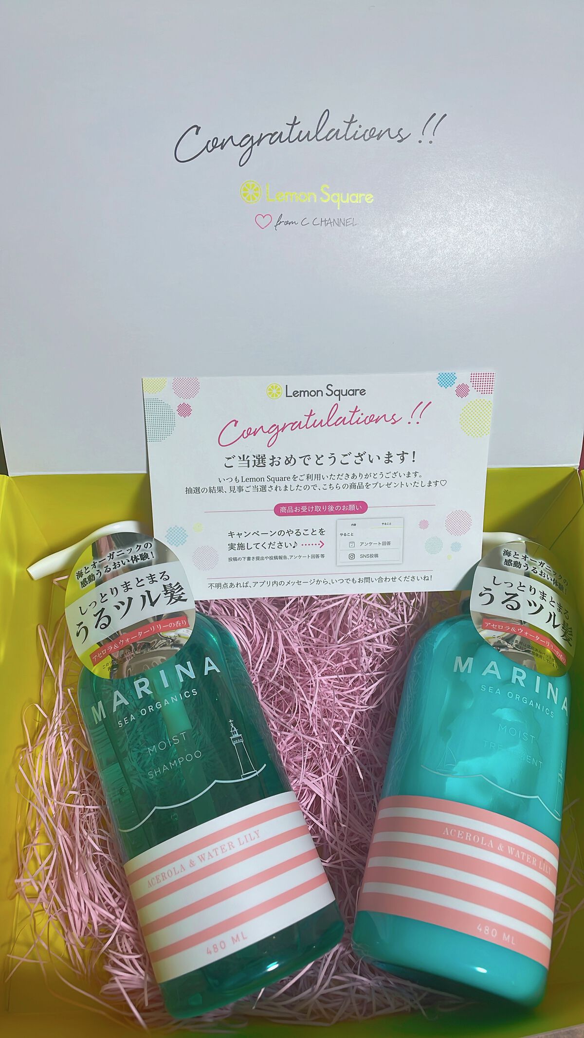 ✨️5種のナノ粒子セラミドでしっとり髪続く✨️

皆さんこんにちは😊
SaEです( ⌯᷄ ·̫ ⌯᷅ก )

本日はlemonsquareを通して提供いただいた

✼••┈┈••✼••┈┈••✼••┈┈••✼••┈┈••✼

マリーナシー