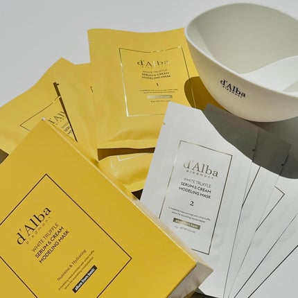 WHITE TRUFFLE SERUM & CREAM MODELING MASK/ダルバ/その他スキンケアを使ったクチコミ(1枚目)