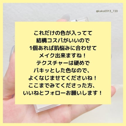 プロコンシーラーパレット/dasique/パレットコンシーラーを使ったクチコミ(6枚目)