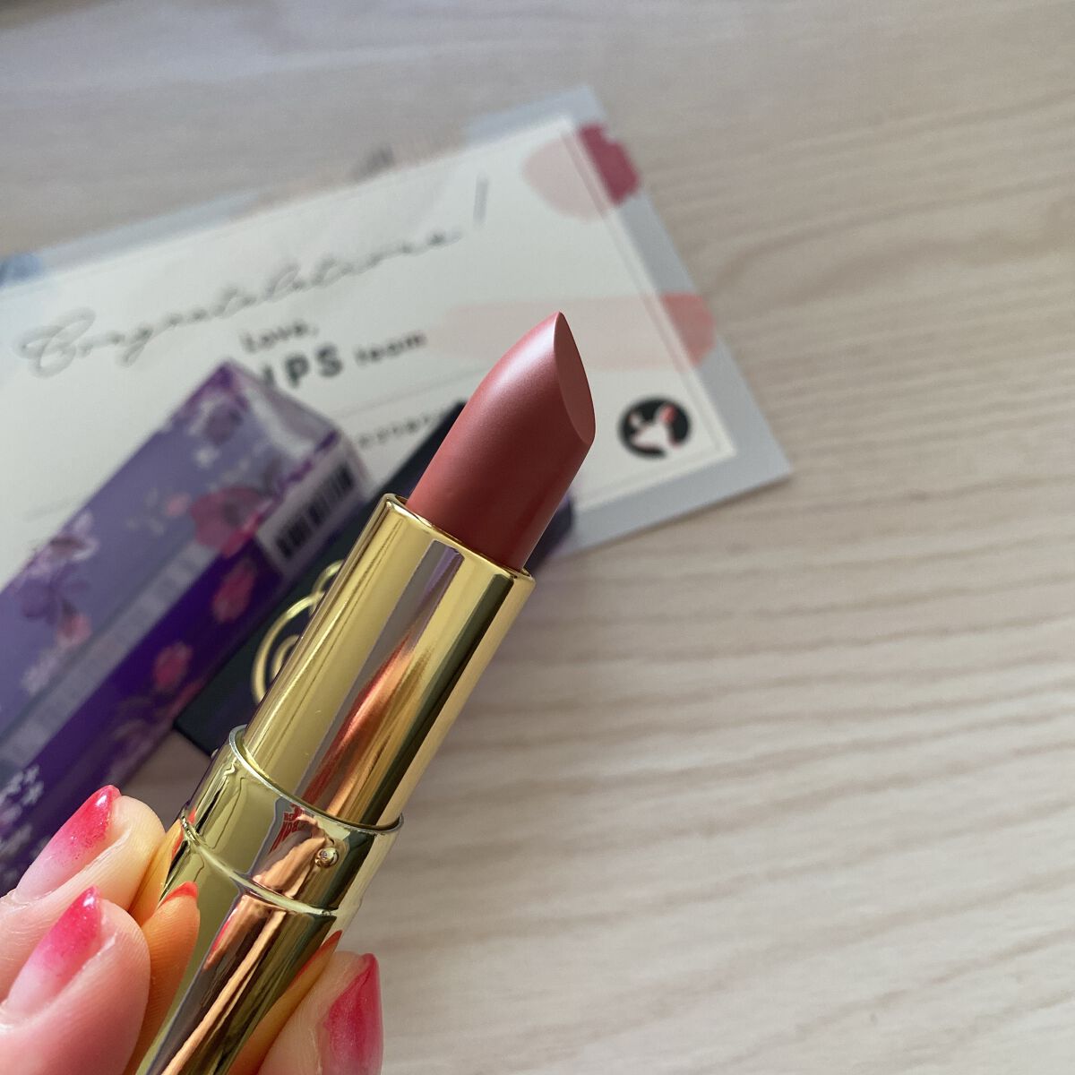 ロマンチック スキャンダル リップスティック /フォレンコス/口紅を使ったクチコミ(2枚目)