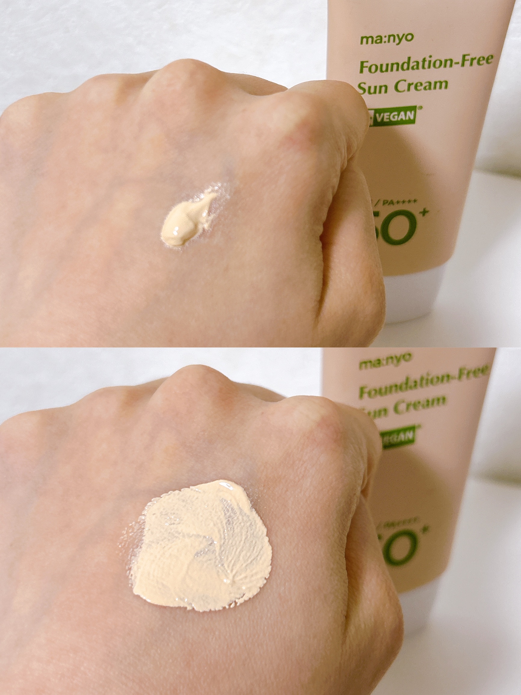 manyo ファンデフリー サンクリームのクチコミ「⭐️ MANYO FACTORY
ファンデフリーサンクリーム
¥2,800

UVケア、トーン.....」（3枚目）