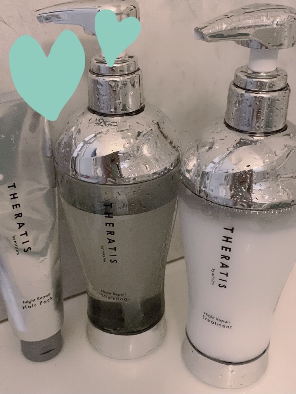 ナイトリペア シャンプー/ヘアトリートメント/THERATIS/シャンプー・コンディショナーを使ったクチコミ（1枚目）