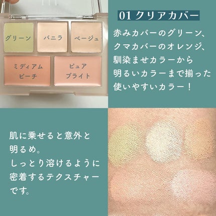 コンシールブレンダーパレット/LUNA/パレットコンシーラーを使ったクチコミ(4枚目)