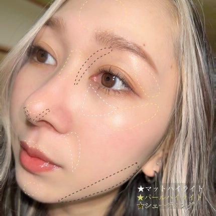 ハイライトシェーディングパレット/TIMAGE/パウダーハイライトを使ったクチコミ(5枚目)