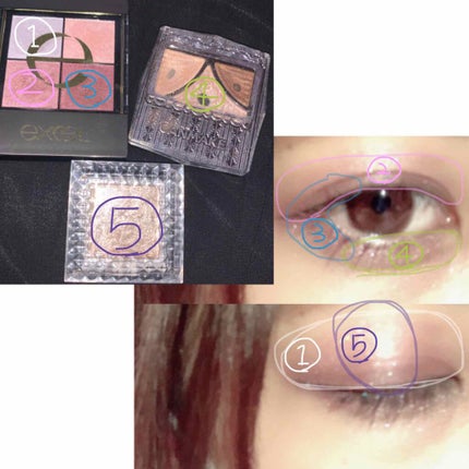 ジューシーピュアアイズ/キャンメイク/アイシャドウパレットを使ったクチコミ(3枚目)