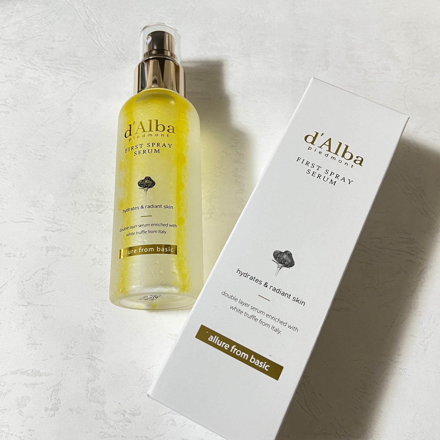 ダルバ ホワイトトリュフファーストスプレーセラム/ダルバ/ミスト状化粧水を使ったクチコミ(1枚目)