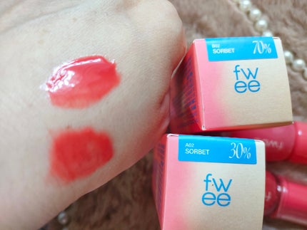 フィー 3Dボリューミンググロス/fwee/リップグロスを使ったクチコミ(2枚目)