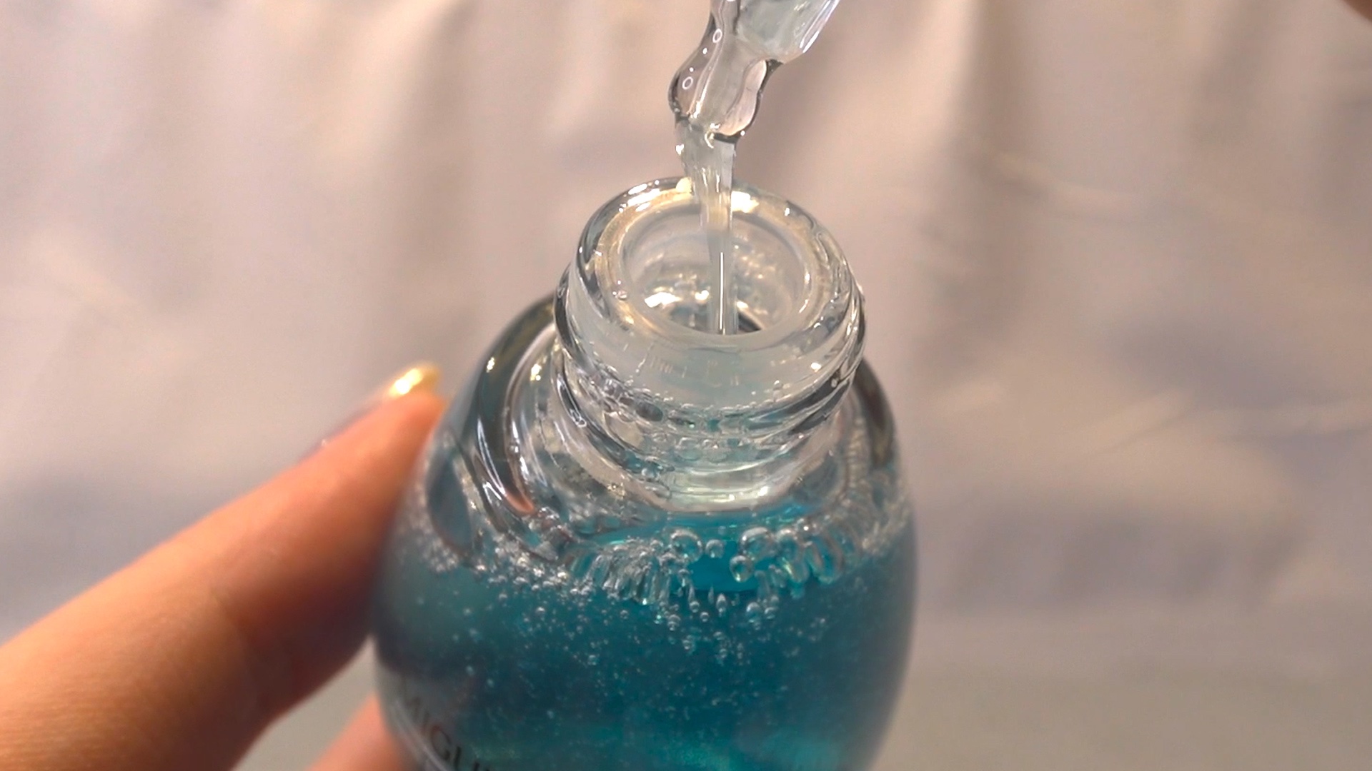 MIGUHARA Aqua Balance Ampouleのクチコミ「🩵空色の美しい美容液
ミグハラ アクアバランスアンプル（Qoo10:3500円）

✅グリセリ.....」（3枚目）