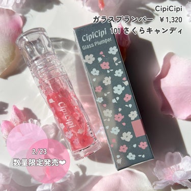 CipiCipi ガラスプランパーのクチコミ「CipiCipiの可愛すぎる
リッププランパーに限定新色が発売💁‍♀️

CipiCipi
ガ.....」（2枚目）