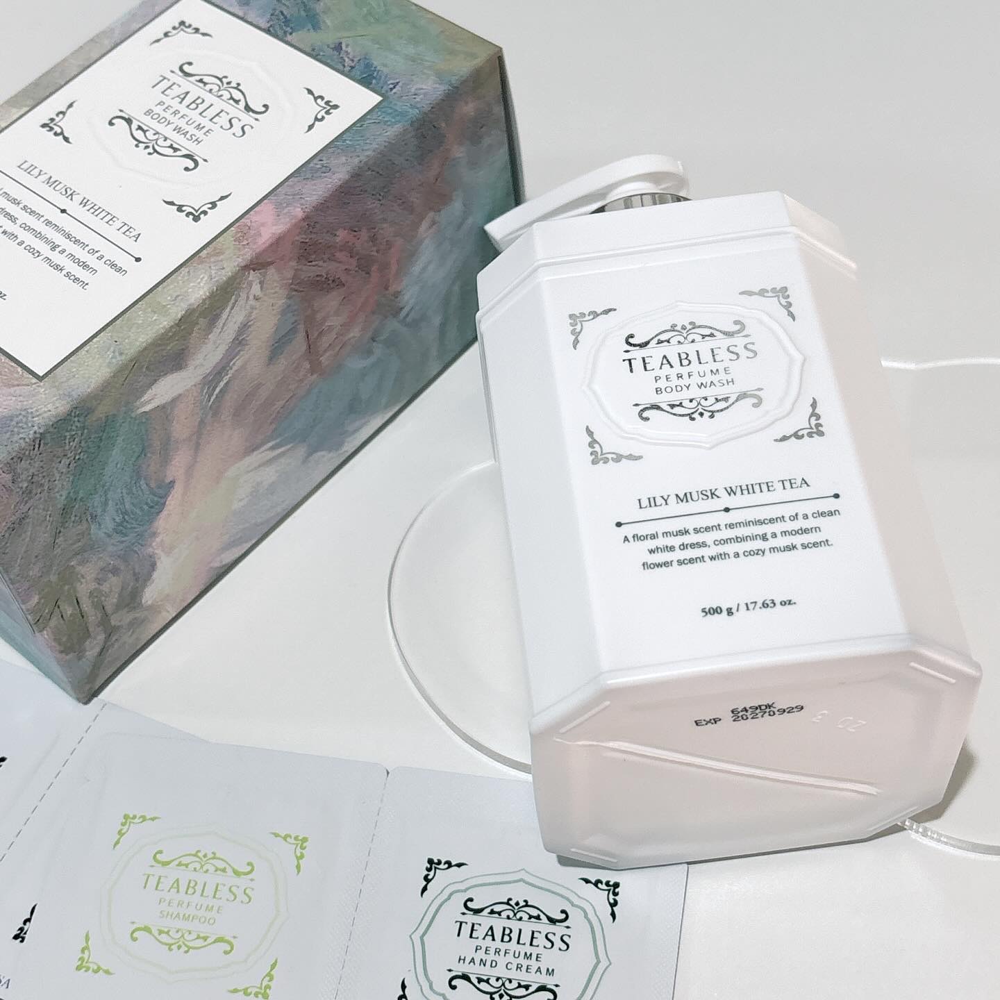 パフュームボディソープ リリィムスクホワイトティー/TEABLESS/ボディソープを使ったクチコミ（3枚目）