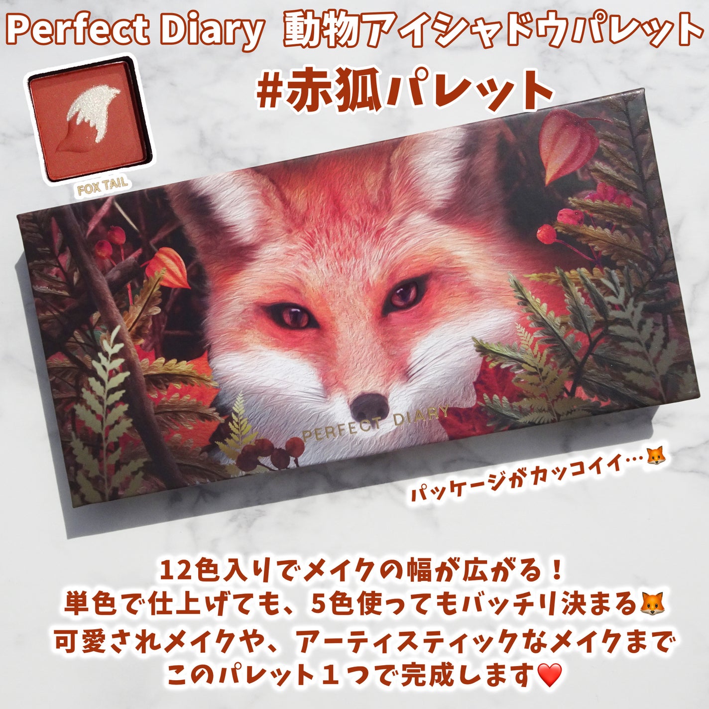 エクスプローラ12色 動物アイシャドウパレット/PERFECT DIARY/アイシャドウパレットを使ったクチコミ(2枚目)