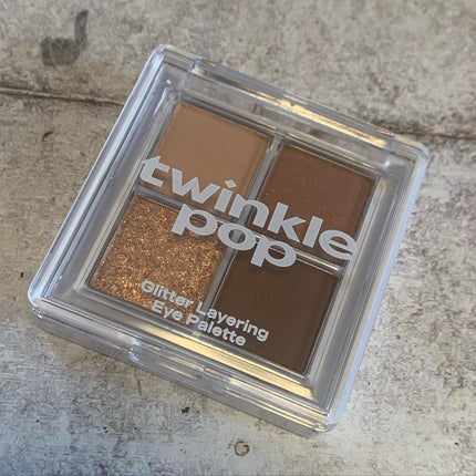 TWINKLE POP Pearl Flex Glitter Eye Palette/CLIO/アイシャドウパレットを使ったクチコミ(3枚目)