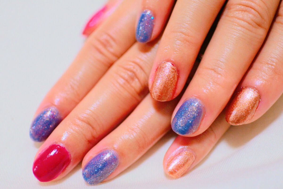 フレンドネイル(リニューアル品)	 2-29(33105)スパイスチャイ/DAISO/マニキュアを使ったクチコミ（3枚目）