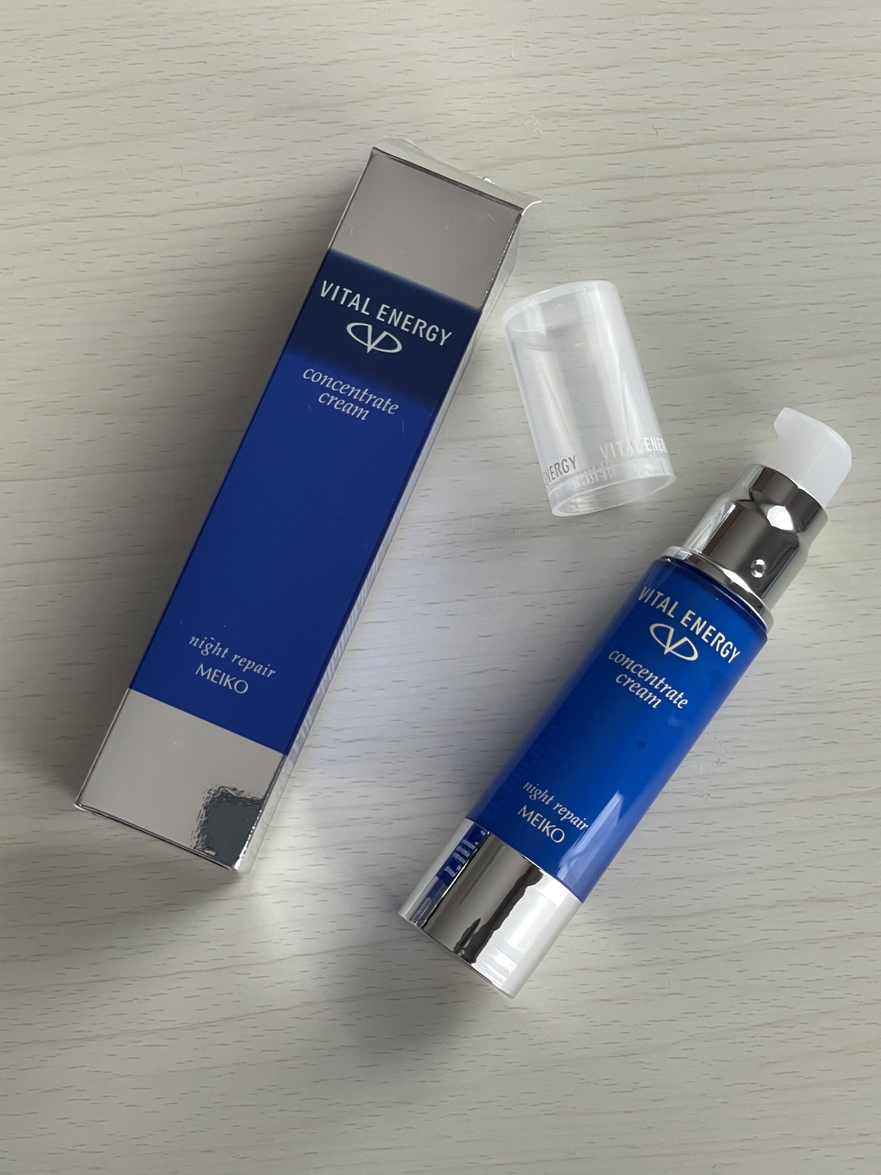 バイタルエナジー ナイトリペアコンセントレートクリーム/メイコー化粧品/フェイスクリームを使ったクチコミ（1枚目）