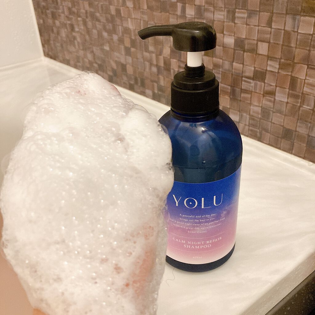 カームナイトリペアシャンプー/トリートメント/YOLU/市販シャンプーを使ったクチコミ(2枚目)
