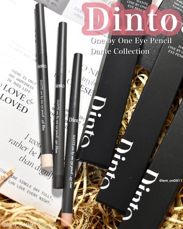 Dinto ダンテワンバイワン アイペンシルのクチコミ「【dinto 】
One by One Eye Pencil Dante Collection.....」（1枚目）