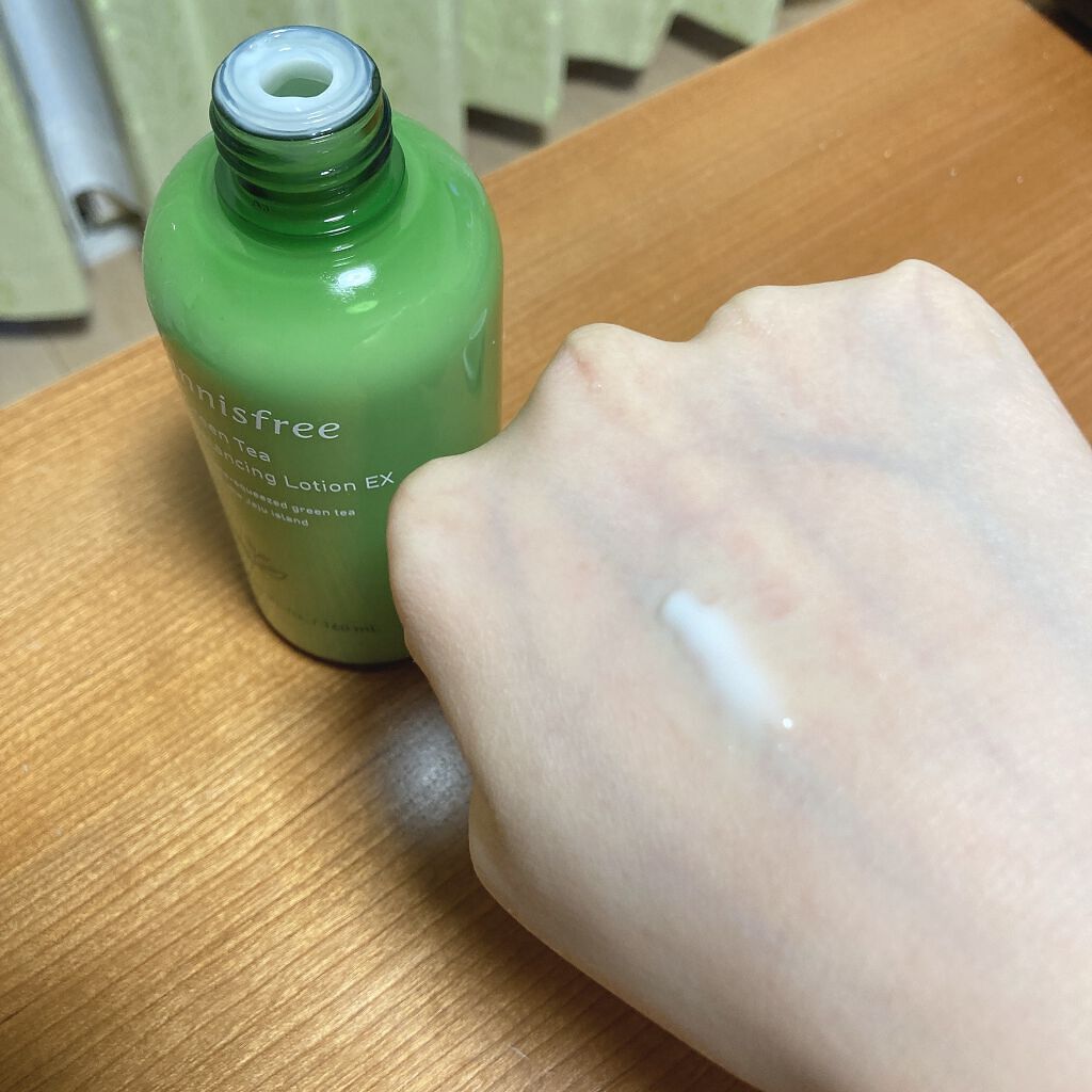 グリーンティー バランシングローション/innisfree/乳液を使ったクチコミ(2枚目)