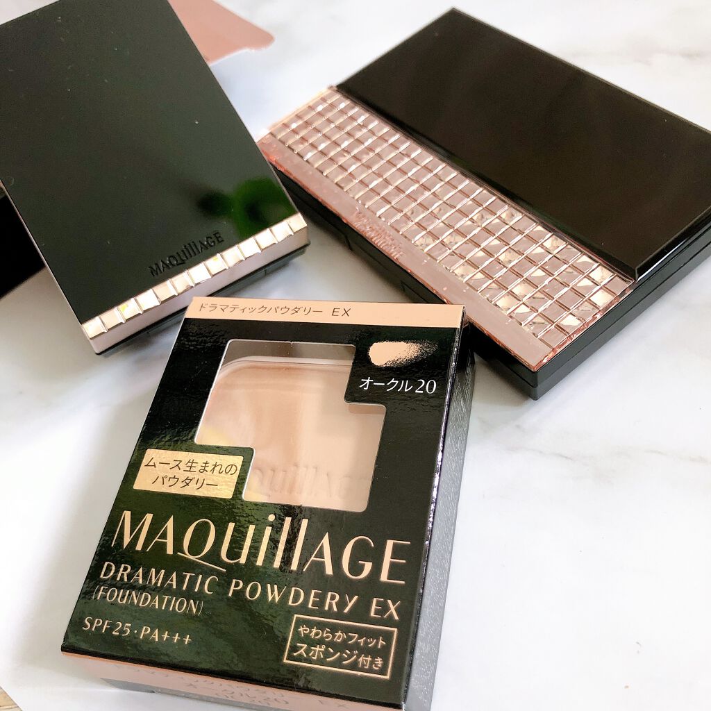 ドラマティックパウダリー EX/マキアージュ/パウダーファンデーションを使ったクチコミ（3枚目）