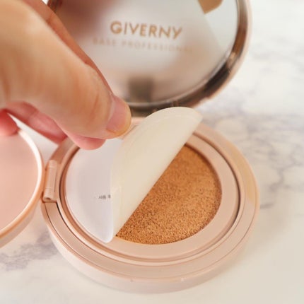 密着カバークッション/GIVERNY/クッションファンデーションを使ったクチコミ(3枚目)