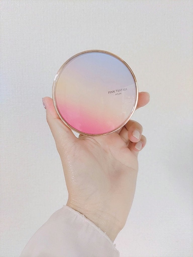 ピンクティーツリーカバーアップグロウクッション/APLIN/クッションファンデーションを使ったクチコミ(4枚目)