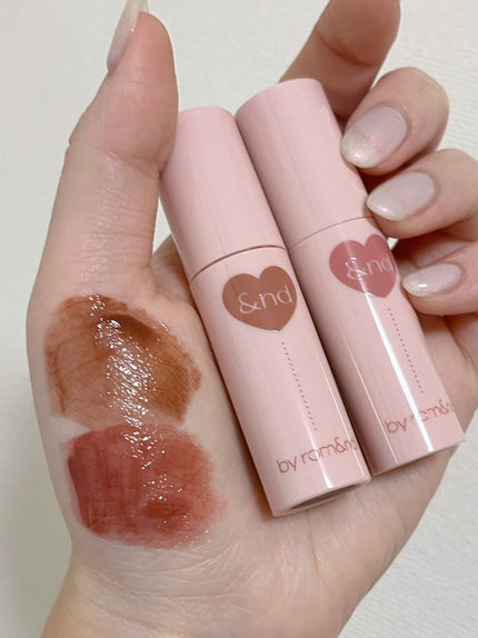 アンドバイロムアンド グラッシーボムティント/&nd by rom&nd/リップティントを使ったクチコミ(4枚目)