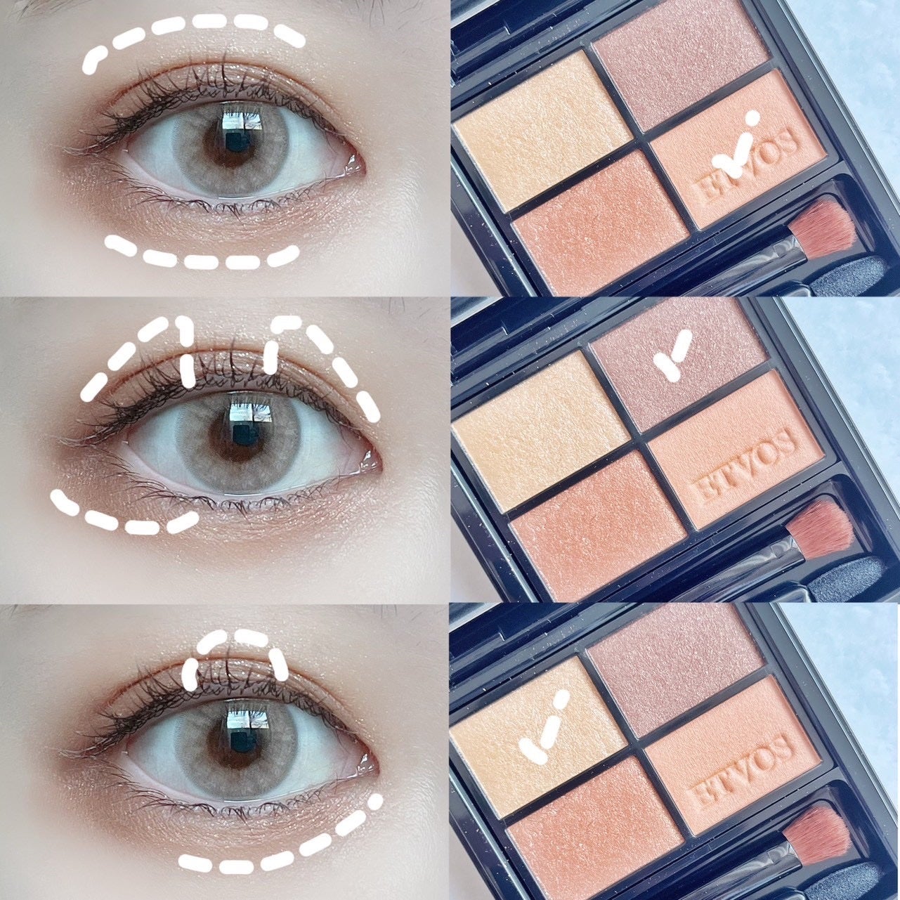 ミネラルクラッシィシャドー/エトヴォス/アイシャドウパレットを使ったクチコミ(2枚目)