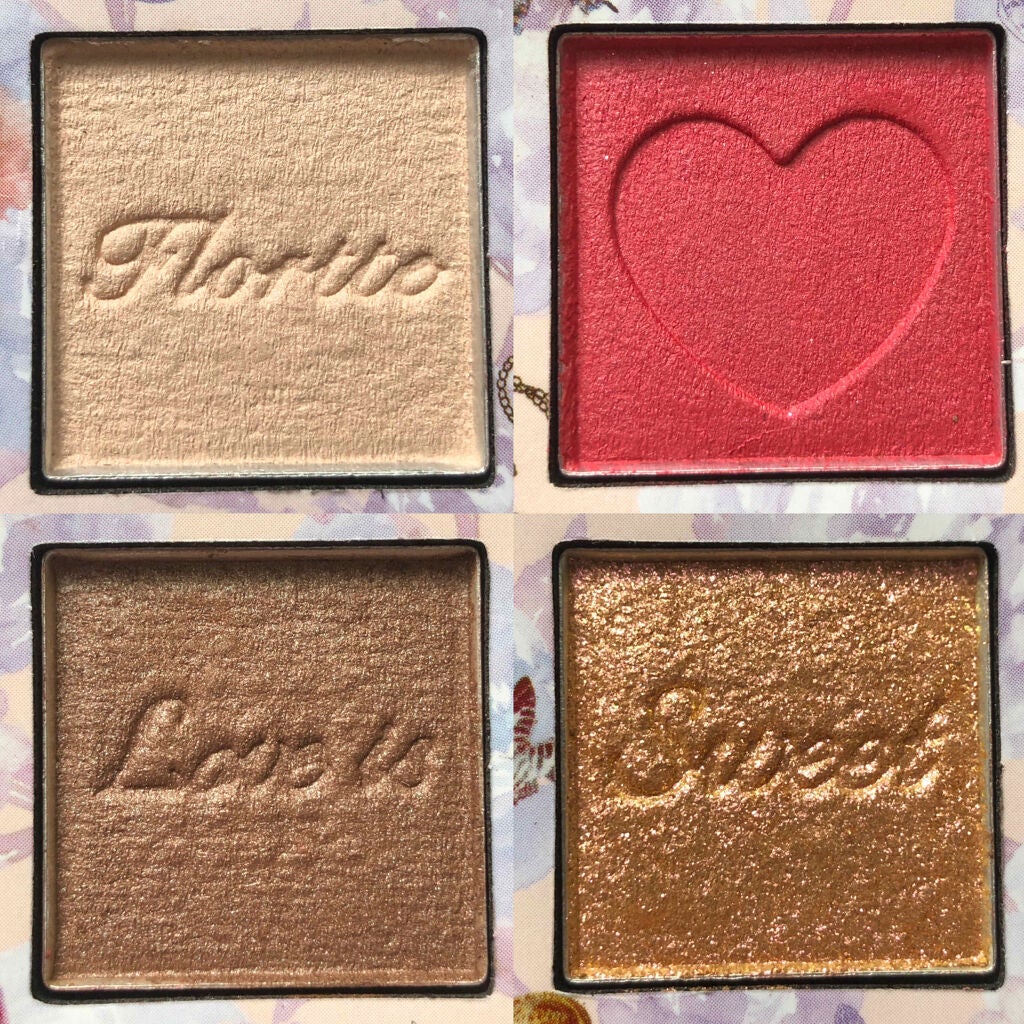 恋愛物語 4色アイシャドウパレット/FLORTTE/アイシャドウパレットを使ったクチコミ(2枚目)